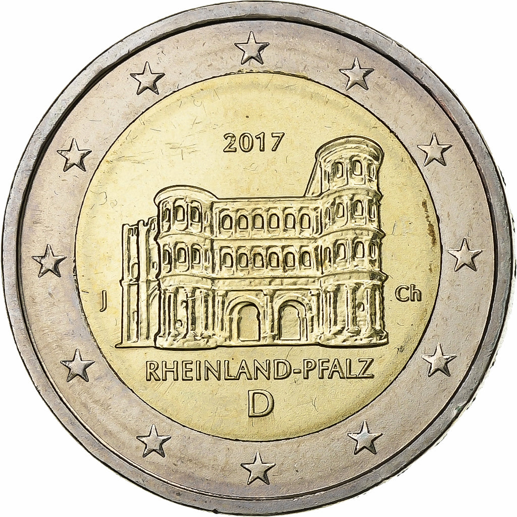 Nemecko,
indukčnosť,
2 eurá