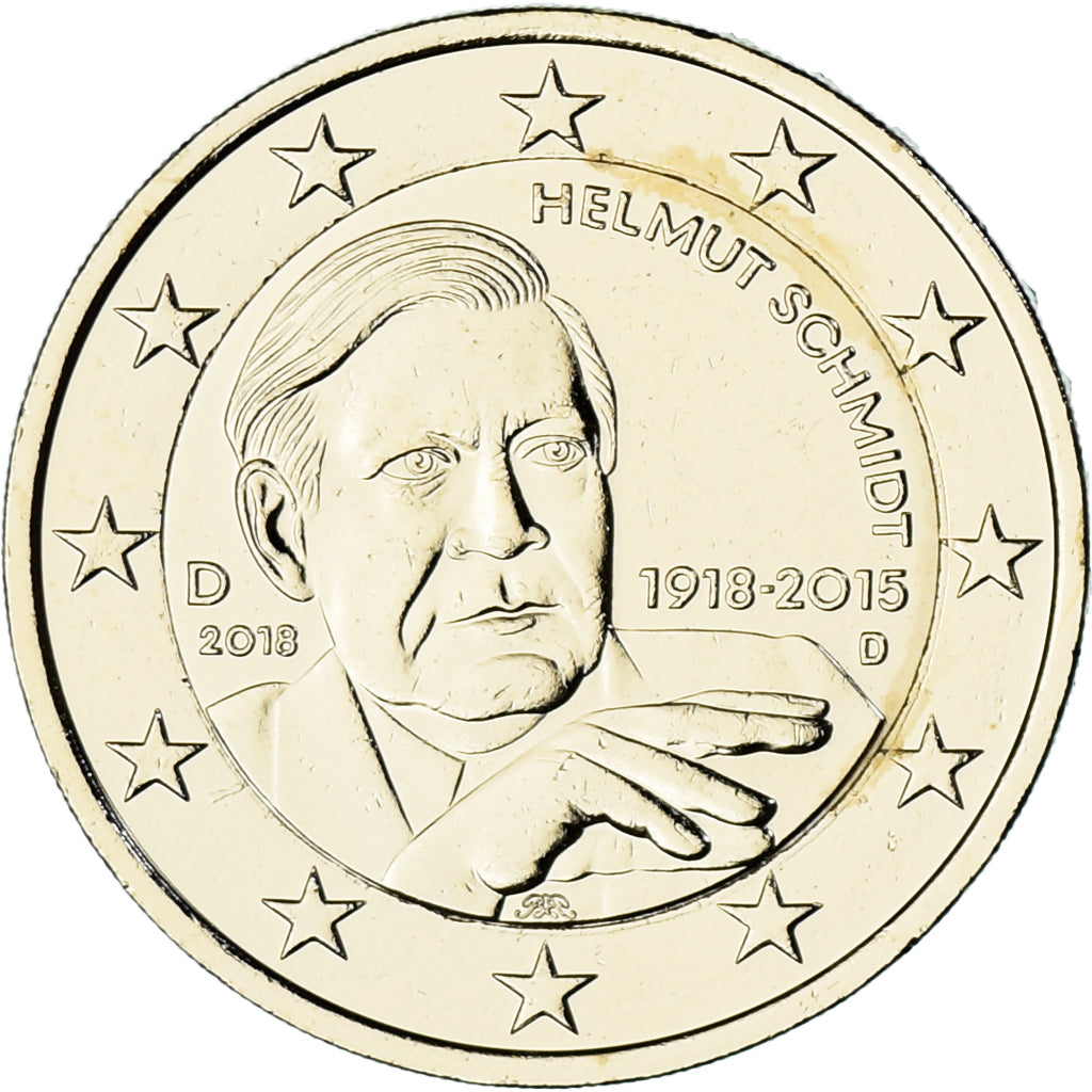 Nemecko,
2 eurá,
2018