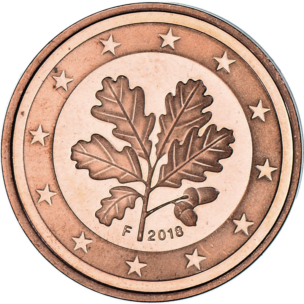 Nemecko,
2 euro centy,
2018