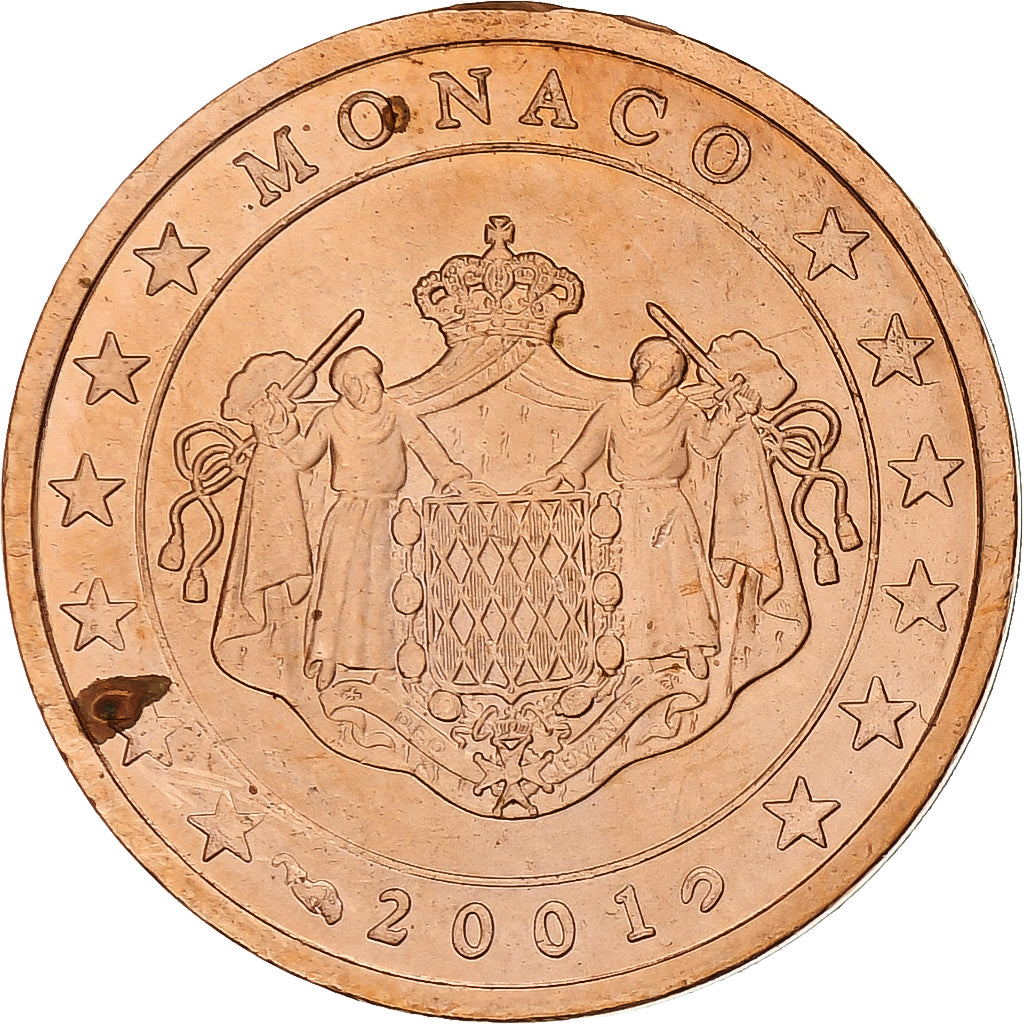 Francúzsko,
Rainier III,
2 euro centy
