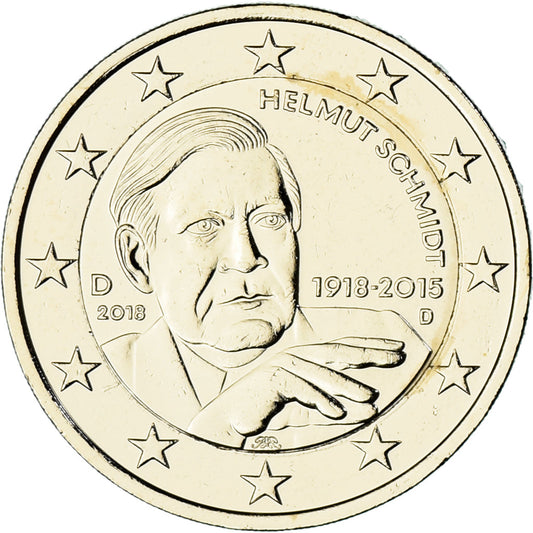 Nemecko,
 
 2 eurá,
 
 2018