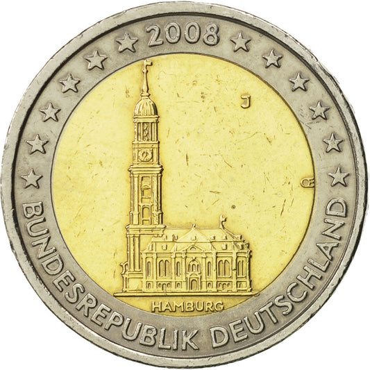 NEMECKO - BUNDESREPUBLIK,
 
 2 eurá,
 
 Nemecká Bundesrepublik