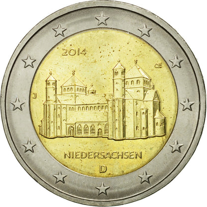 Nemecko,
 
 2 eurá,
 
 Kirche Saint-Michel