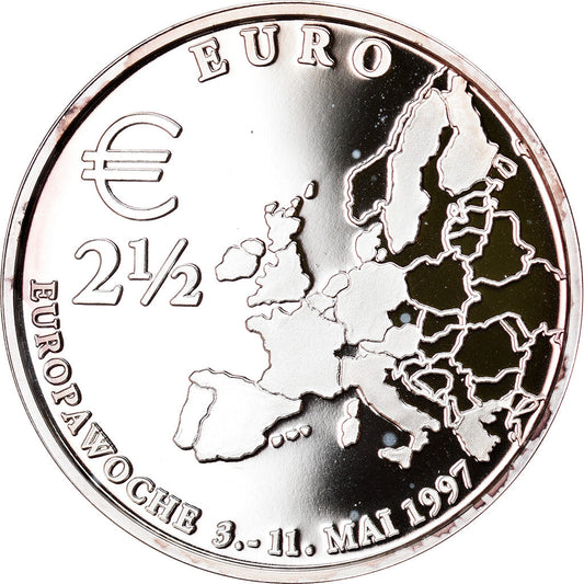 NEMECKO - BUNDESREPUBLIK, 
  
  2 1/2 eura, 
  
  1997